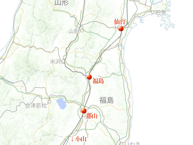 「津軽ローカル線の旅。五能線に下北鉄道」地図