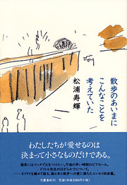 松浦寿輝『散歩のあいまにこんなことを考えていた』表紙