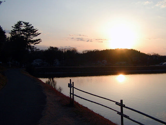 吉備路の夕暮れ